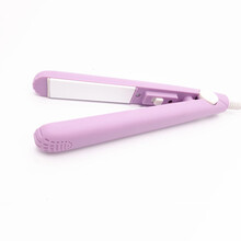 卷发棒小功率直卷两用刘海迷你便携式小型夹板乾越 纯紫色+收纳盒