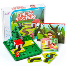 泰格睿五颜六色空间思维训练开发智力儿童益智玩具六一儿童节礼物 小红帽与大灰狼