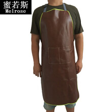 防烫阻燃氩弧焊防辐射衣服牛皮电焊焊工焊接工作服防耐高温带袖反穿衣围裙 一层牛皮整皮无.袖带卡扣围.裙 XXL