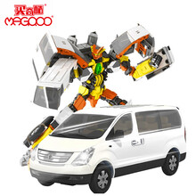 买奇酷咖宝车神战神卡宝变形金刚汽车机器人玩具面包车男孩儿童玩具高能力士-经典版HC1-006W