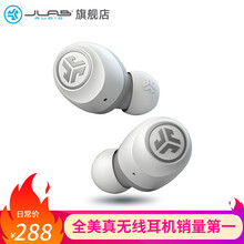 JLab Go Air无线蓝牙耳机运动跑步 双耳入耳式 苹果华为安卓通用 超长续航音乐通话耳塞耳麦 白色