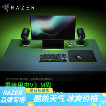 雷蛇（Razer）重装甲虫V3鼠标垫 巨甲虫V2 游戏防滑织物表面 瓦罗兰特FPS吃鸡绝地求生LOL 360*275*3mm（M）