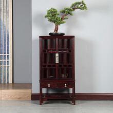 赞善圆包圆小柜子家具明式古典中式储物柜实木置物餐边柜
