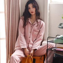 婧麒同款月子服纯棉孕妇睡衣女春秋冬季产后产妇哺乳2月份3春夏薄款喂奶衣 纯棉2034豆沙云朵 月子出汗多建议2套换洗