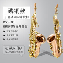 法国布兰琪【Blanche】降b调儿童小弯管高音萨克斯风管乐器 学生初学入门考级 BSS-588儿童型磷铜材质