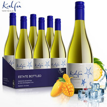 超市	【5家米其林餐厅选用酒庄】冰川酒庄智利原瓶进口葡萄酒 卡尔福海星霞多丽（莎当妮）干白葡萄酒750ml*6