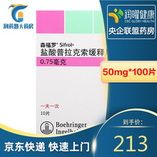 森福罗 盐酸普拉克索缓释片 0.75mg*10片 勃林格殷格翰 1盒