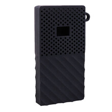 适用于西部数据移动固态硬盘收纳包My Passport SSD西数随性防震抗摔WD随行版SSD硬壳保 (老款硬盘用)黑色硅胶套