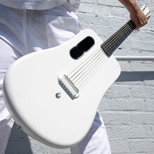 拿火吉他LAVA ME 2 碳纤维民谣吉他男女初学者旅行吉他36寸学生 经典白—FreeBoost