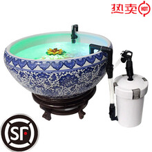 SUNSUN森森陶瓷鱼缸过滤器陶瓷缸过滤桶金鱼缸圆形鱼缸过滤器外置过滤桶 YU-603陶瓷缸过滤桶