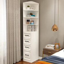 转角柜墙角柜客厅储物门厅三角柜拐角柜角落柜边柜收纳 象牙白：长300深400高2000mm 组装