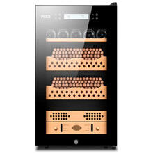 富客（FUKE） FK-28C2无极变频恒温恒湿雪茄柜红酒柜雪松木层架负离子净化雪茄保湿柜 雪松木裸养2+2红酒