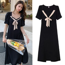 郁彼 孕妇装夏装孕妇裙夏季夏天外穿孕妇连衣裙宽松大码孕妇裙子孕妈装 黑色 M