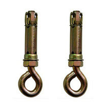 秋千配件 家用室内儿童秋千座椅大弯板吊床秋千配件 挂钩 连接带 单杠 膨胀螺丝一对