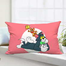 猫和老鼠抱枕 动漫猫和老鼠汤姆TOMandJERRY和杰瑞周边抱枕头长方形含芯靠垫背 15 40X60cm