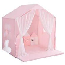 瑶奇宠物 房子型狗窝猫床宠物帐篷泰迪可拆卸四季公主床可拆洗用品猫窝 粉 L 50*45*50(CM)