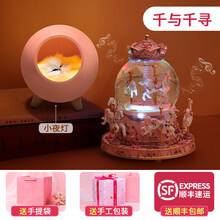 六一儿童节玩具女孩生日礼物6女童3一9四小7女8至1210岁以上5 小猫灯+八马七彩飘雪款《千与千寻》-手提袋-代写贺