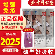 北京同仁堂 破壁灵芝孢子粉胶囊 0.35g*90粒/瓶 三瓶装 增强免疫力 品质保证 3瓶装