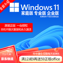 微软win11系统/windows10/win10/7家庭版专业版企业版系统正版激活码u盘安装光盘 win11企业版【U盘 发京东】 含税可开发票