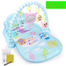 【加大号遥控充电】新生婴儿玩具遥控声光脚踏琴健身架0-1岁宝宝 育儿款【充电装】400内容不带遥控 【男孩】