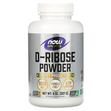 NowFoods诺奥 运动系列D-核糖粉 提神抗疲劳健身营养增补剂运动修复肌肉酸痛缺氧 227克