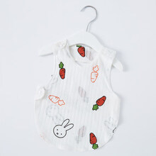 【夏日护肚】迪士尼适合小宝宝睡觉穿的肚兜婴儿夏季护肚宝宝兜兜衣纯棉护肚围新生儿小衣服初生夏薄款 胡萝卜兔 59cm