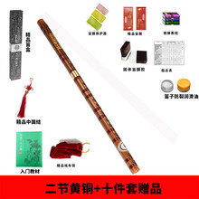 牧童 笛子初学演奏横吹竹笛二节古风儿童成人零基础入门民族乐器 二节款D调+豪华配件