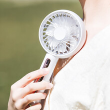 匠范 手持小风扇迷你usb户外随身便携式充电风扇大风力办公室学生桌面宿舍台式小型电扇 F22 经典款