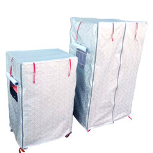 筱宠猫笼罩子宠物笼罩子防尘防风防雨防晒室内保暖蚊帐纱夏冬季布罩子 四季铝膜罩防晒 适用于94*64*147的笼子使用