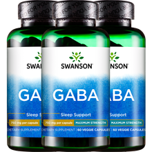Swanson斯旺森 GABA伽马氨基丁酸 60粒 3瓶装