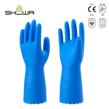 安赛瑞 轻薄PVC手套 无衬防水耐油贴手食堂清洁手套160 蓝色1双 M码 尚和手套企业可定制 300481