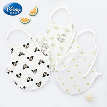 迪士尼新品宝宝肚兜纯棉春夏季薄款婴幼儿护腹围新生儿童护肚子婴儿护肚脐兜小孩子夏天穿的肚兜 3条装圆形肚兜米奇兔子 S码(建议0-4个月)