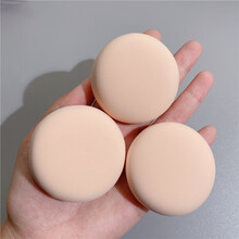 日本奶霜美肌空气感棉花糖吐司粉扑干湿两用方形厚款 3个圆形棉花糖(简装)