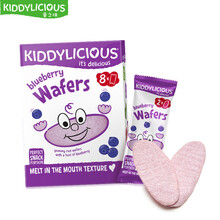 童之味(kiddylicious)原装进口宝宝米饼 不添加糖和食盐 入口即化儿童零食饼干磨牙棒32g  蓝莓味
