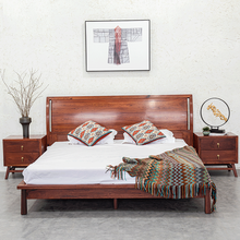 代代传红木家具 缅甸花梨（学名：大果紫檀）实木床 双人床 婚床 新中式大床 新古典实木床 卧室床 限额定金支付