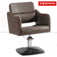 理发椅理发店椅子 美发椅美发店椅子 贝蒙发廊专用剪发椅 深褐色纹理