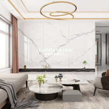 小米瓷砖 岩板大理石背景墙1200x2400客厅电视沙发餐厅现代轻奢连纹瓷砖 【一片价】GL240Y02维多利亚