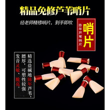 唢呐哨片 芦苇免修唢呐哨片唢呐哨子免修易发音免修哨片唢呐叫子 芦苇免修降B调【4个】带哨片盒