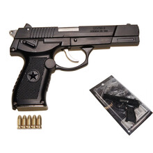 1:2.05抛壳枪 全金属抢模型枪仿真金属合金可拆拼装玩具抢不可发射 抛壳92式黑色