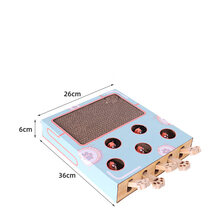 猫玩具打地鼠 逗猫玩具自嗨解闷猫咪假老鼠耐咬网红逗猫神器实木猫咪用品 游戏喵玩具盒