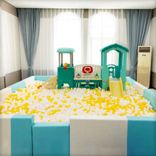 幼儿园沙池早教软包海洋球池儿童宝宝围栏软体波波池鞋柜长凳防撞 长100*厚20*高60cm(可定制长度)