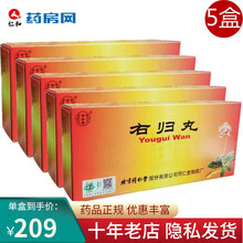 北京同仁堂 右归丸 9g*10丸/盒DBH温补肾阳填精止遗治肾阳不足精神不振阳痿尿频 5盒装