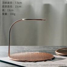 咖啡漏斗支架  手冲咖啡壶过滤器具套装手冲咖啡支架过滤杯滤纸滴漏式分享壶 玫瑰金滤架(矮款)