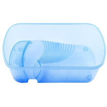 亚峰（yafeng）乌龟缸生态缸饲养箱养乌龟专用缸龟缸龟箱家用造景大型养殖缸鳄龟 蓝色特大号生态缸60×36×21CM