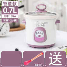 宝宝辅食锅儿童婴儿专用煮粥锅多功能bb煲迷你全自动煲粥熬粥神器旦榄 智能款【0.7升】