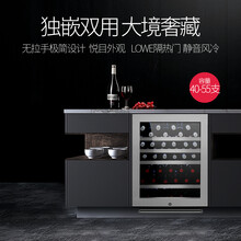 梵斯尼（faseeny）家用嵌入式红酒柜恒温酒柜内嵌式葡萄酒饮料柜冰吧冷饮啤酒内嵌式储藏保鲜柜 不锈钢门单温