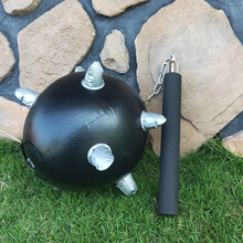 狼牙棒充气大锤活动道具儿童婴儿敲打充气锤塑料玩具气球棒打地鼠汽球锤子狼牙棒 流星锤单个总长65cm左右