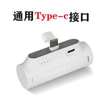 IRONGEER-背夹充电宝适用于华为苹果小米荣耀一加迷你小巧vivo三星oppo电池 白色TYPE-C接口 5000mAh