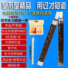 乌木管子乐器专业演奏催泪管初学者吹奏乐器管子崔GAEC降BD调筚篥 D 调+1个塑料哨片+1个芦苇哨片