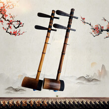京胡乐器专业演奏用老紫竹京胡 京胡配件 紫竹杆子 毛竹筒 铁里筒 铁里筒二黄F调（45-46毫米）